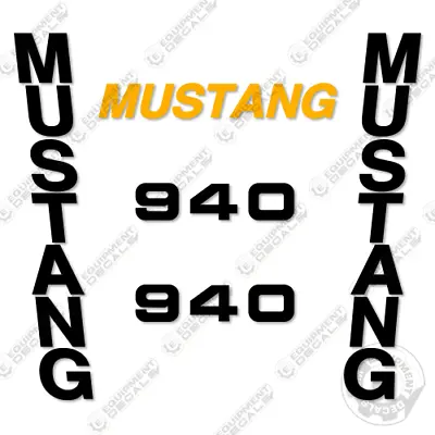 Fits Mustang 940 Decal Kit Skid Steer Replacement Stickers - 3M Vinyl! • $149.95