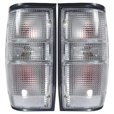 Tail Light Lamp Clear Lens Black Edge For Mitsubishi Mighty Max Pickup 1986-1996 • $59.99