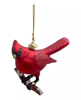 Noble Gems CARDINAL Glass Christmas Ornament By Kurt Adler • $16.99