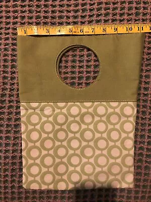 £5 • Buy 1960’s Style Fashion Bag Mary Quant Style Green Geometric