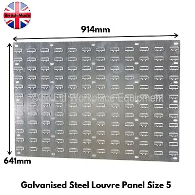 NEW Galvanised Steel Wall Louvre Panel For Parts Bins & Linbins 641mm X 914mm • £27.96