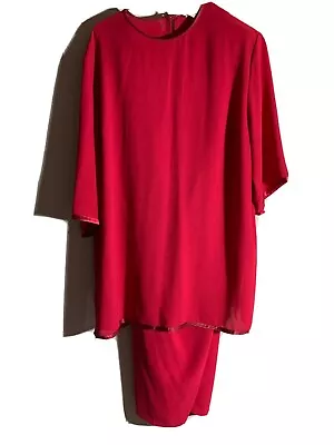 Maggie Shepherd Red Pant Suit (L) • $50