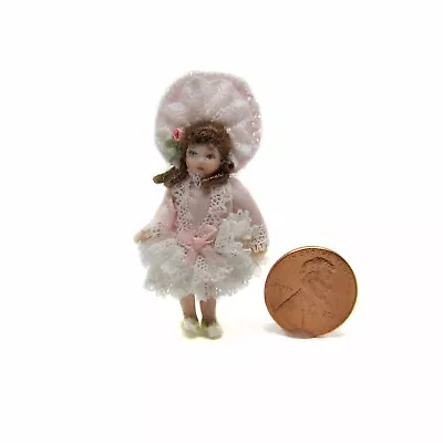 Half Scale (1:24) Dollhouse Miniature Bebe/Jumeau Doll By Loretta Kasza • $89