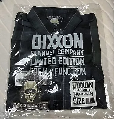 New DIXXON The Megadeth Flannel Mens Large BNIB • $114