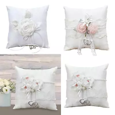 Wedding Ring Pillow Ring Holder Ring Cushion Bearer Vintage Ring Bearer Pillow • £12.10