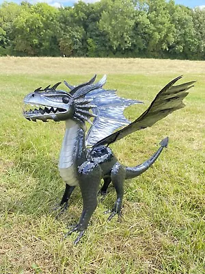 DARIUS  THE DRAGON Metal Garden Dragon Mystical Fantasy Ornament • £59.99