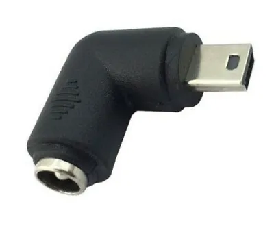 DC 5.5 X 2.1mm Jack To Mini USB 5Pin Right Angle Male Power Adapter Convertor • £3.49