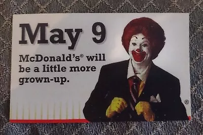 McDonald's May 9th 1996 Launch Gift Card Featuring Ronald McDonald - Rare • $4.95