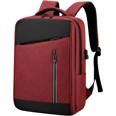 16  17  19  Men Women Backpack Bookbag School Travel Laptop Rucksack Zipper Bag • $19.30