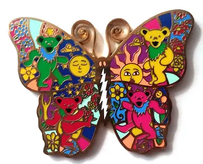 Grateful Dead PIN Vintage Obsolete Butterfly Red Purple Bears Jerry Garcia LSD • $9.99