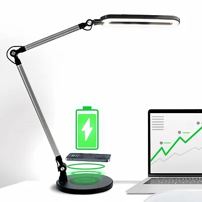 OTUS LED Desk Lamp Wireless Charger 10W Architect Lamp For Home And Office • $39