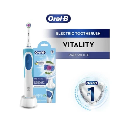 $23.97 • Buy BRAND NEW Oral-B Vitality Plus Pro White Electric Toothbrush + 1 Refill