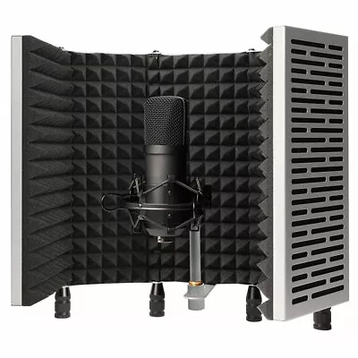 TPro 5-Panel Professional Vocal Isolation Reflection Sound Shield For Recording • $99.99