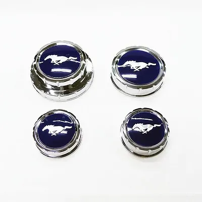 Fits 11-14 Mustang GT Radiator Oil Brake Washer Fluid Cap Cover Pony Blue • $34.99