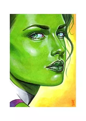 Veronica O'Connell - SHE-HULK Sketch Card Marvel Universe Avengers Comic Art PSC • $75