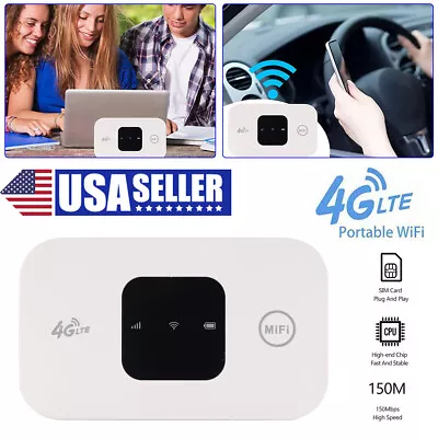 Portable 4G LTE Mobile Broadband Wireless Router Hotspot SIM Unlocked WiFi Modem • $13.69