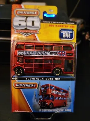 Matchbox 60th Anniversary ROUTEMASTER BUS Chrome Chase ToysRUs Exclusive W CASE • $30