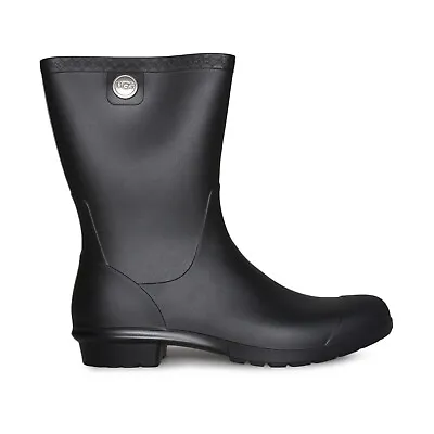 Ugg Sienna Matte Black Waterproof Rubber Women's Boots Size Us 7/uk 5/eu 38 New • $41.99