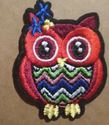 $5.10 • Buy Owl Embroidered Iron On Patch