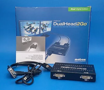 Matrox  Dual Head 2Go External Graphics Module Dual Head Edition  D2G-A2D-IF • $49