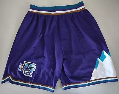 Utah Jazz NBA 1996-97 Vintage Basketball Shorts Adidas Size XL Purple • $34.95