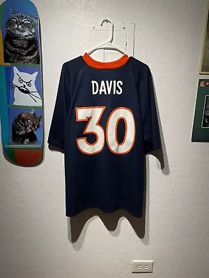 Vintage 90s Terrell Davis Logo Athletic Denver Broncos NFL Jersey #30 Mens XL • $5