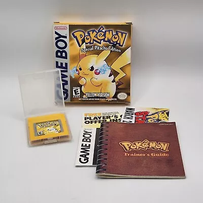 Pokemon Yellow Version Nintendo GameBoy Complete In Box Battery Saves • $319.90