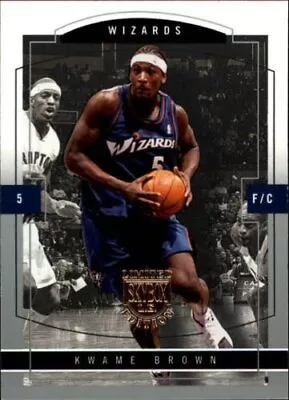 Kwame Brown NBA Select From Base RC Rookie & Jersey Singles (Pick Your Cards) • $3.49