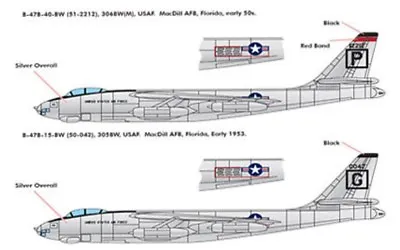 ACADEMY MODELS  1/144 B47 306th BW(M) USAF Nuclear Bomber ACD12618 • $25.27