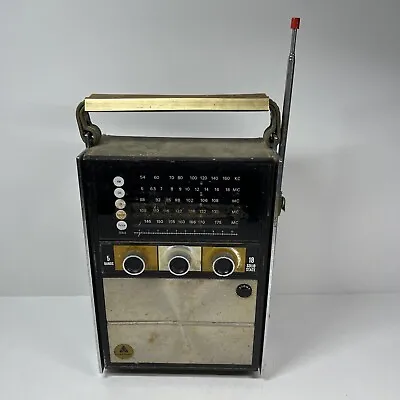 Viscount Transistor Radio Model 1850 AM/FM Japan Solid State 5 Band UNTESTED • $13.96