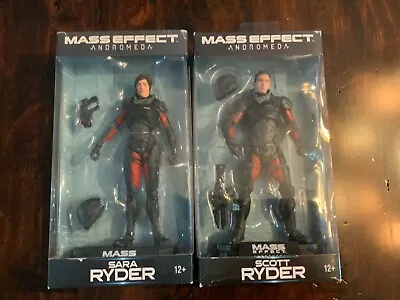 McFarlane Toys Mass Effect Andromeda Scott Ryder & Sara Ryder Action Figures MIB • $69