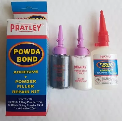 Instant Plastic & Acrylic Repair Kit – Pratley Powda Bond Adhesive • £12.99