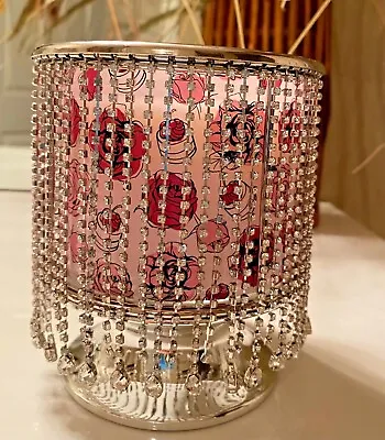 Bath&Body Works RHINESTONE DANGLING GEM 3 WICK PEDESTAL CANDLE HOLDER BLING Rare • $299.95