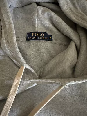 RALPH LAUREN Polo Mens Grey Hoodie Medium • £20