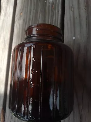 A Beautiful Vintage Amber Honey Jar 20 Oz • $19.95