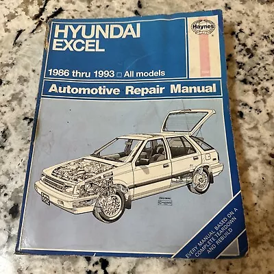 Haynes 43015 Hyundai Excel & Accent 1986-1993 All Models Repair Manual Free Ship • $9.95