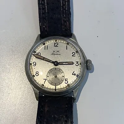 £575 • Buy World War Two WW2 German Kriegsmarine Watch - Alpina - Working Order