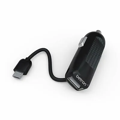 Fast Car Charger Micro USB 12V USB Android Phones Tablets Connect Extra Lead • £2.99