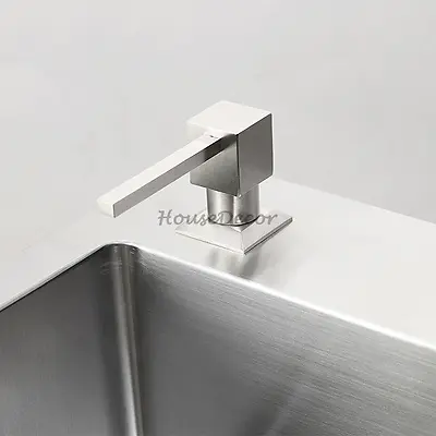 SUS304 Stainless Steel Pump Head Kitchen Sink Washing Up Liquid Soap Dispenser • £14.34