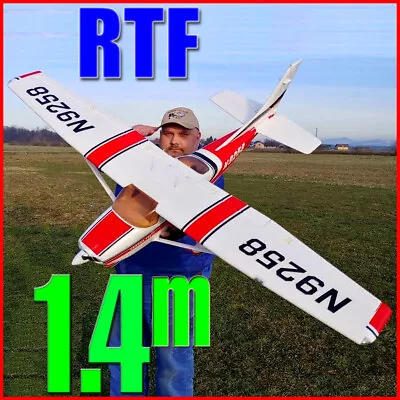 RTF RC 4CH Cessna 182 Electric LiPo Brush-less Plane Airplane Digital Radio Red • $399