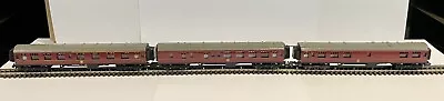 Lima N Gauge Rake Of Three Maroon Coaches - Buffet Guard & One Other - 3pcs • £20