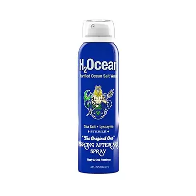 H2Ocean Piercing Aftercare Spray Sea Salt Keloid & 4 Fl Oz (Pack Of 1) Blue  • $23.23