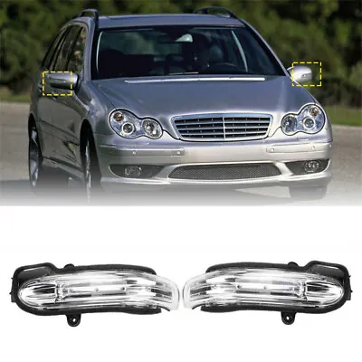 For Benz W203 C230 C350 Sedan 2004-2007 2x LED Side Mirror Turn Signal Indicator • $32.99