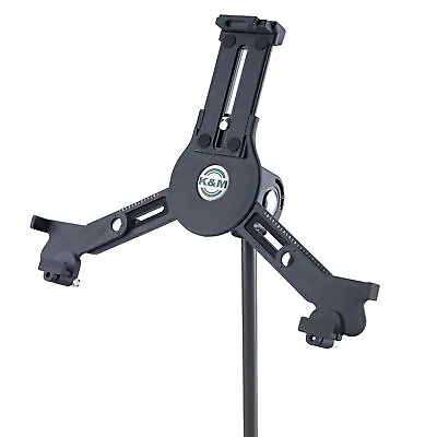 OB K&M 19790.516.55 Universal Adjustable IPad/Tablet Holder Music Stand Black • $50.99