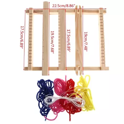 Diy Traditional Weaving Loom Craft Yarn Hand Knitting Machine Kids • £6.53