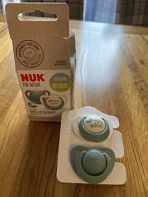 £5.50 • Buy NUK For Nature / Baby Dummy Sustainable Rubber Soothers / Silicone