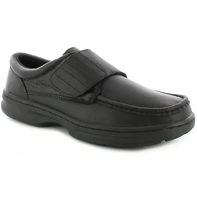 Dr Keller Mens Wide Fit Shoes Real Leather Padded Casual Formal Smart Moccasin • £24.99