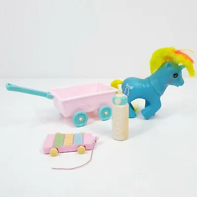 £20.71 • Buy My Little Pony BBE Baby Ribbon With Accessories Vintage 1980s Beddy Bye Eye