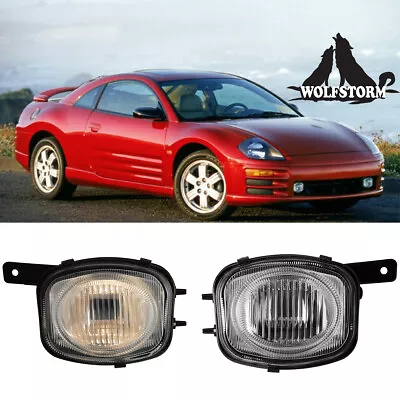 Fog Lights For 2000-2002 Mitsubishi Eclipse Clear Lens Replacement Lamp H3 Bulbs • $39.99