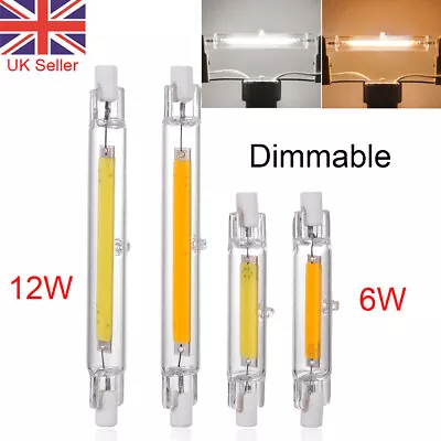 £9.12 • Buy Dimmable 78mm 118mm R7s COB LED Bulbs Security Flood Replaces Halogen Bulb 6/12W